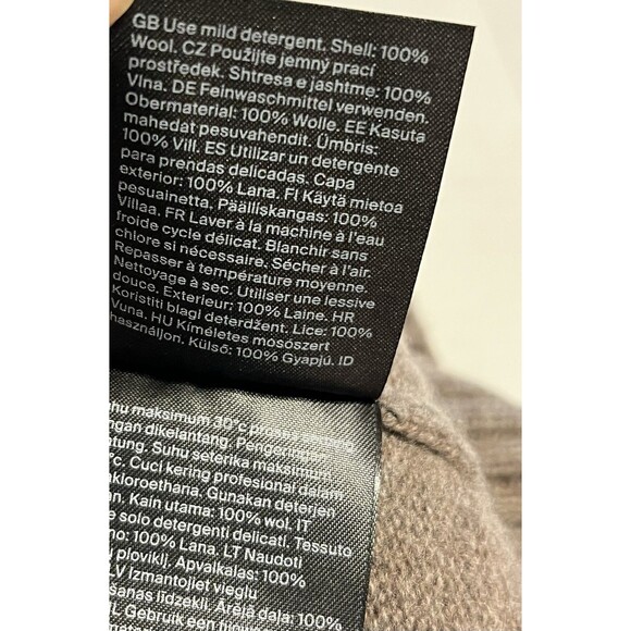 COS 100% WOOL BUTTONED Sweater Vest Pockets EUC Brown Womens Large - Picture 12 of 16